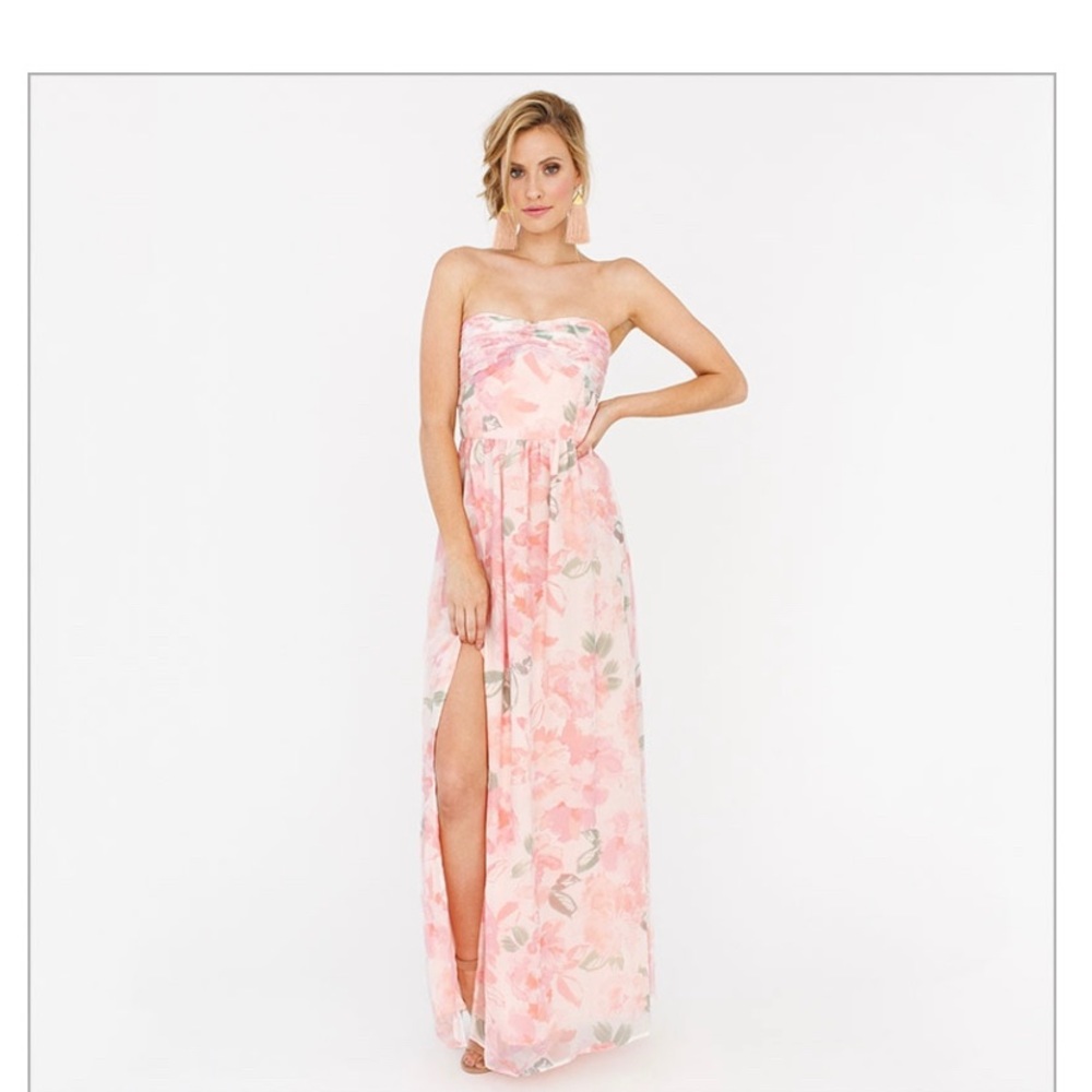 Bridesmaid dress worn once. Strapless